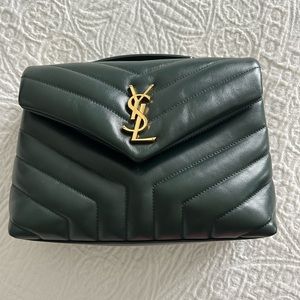 Saint Laurent small Lou bag, green
